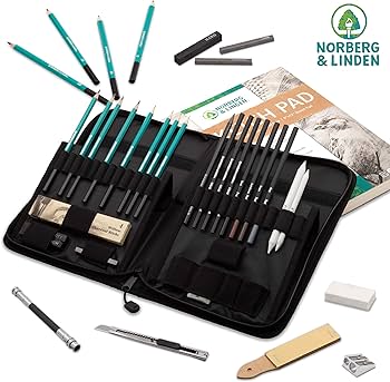 Amazon.com: Norberg & Linden XXL Drawing Set - Sketching and