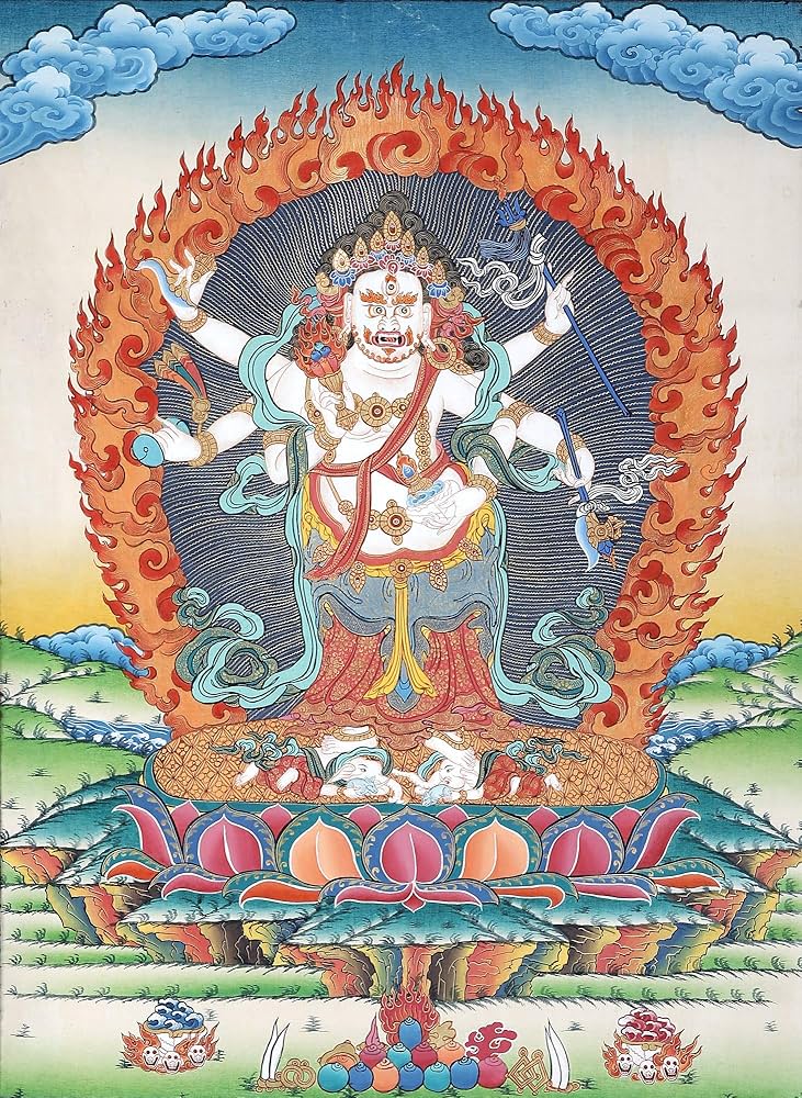 Amazon.co.jp: チベット仏教 6軍 ホワイトマハカラ チベット仏教