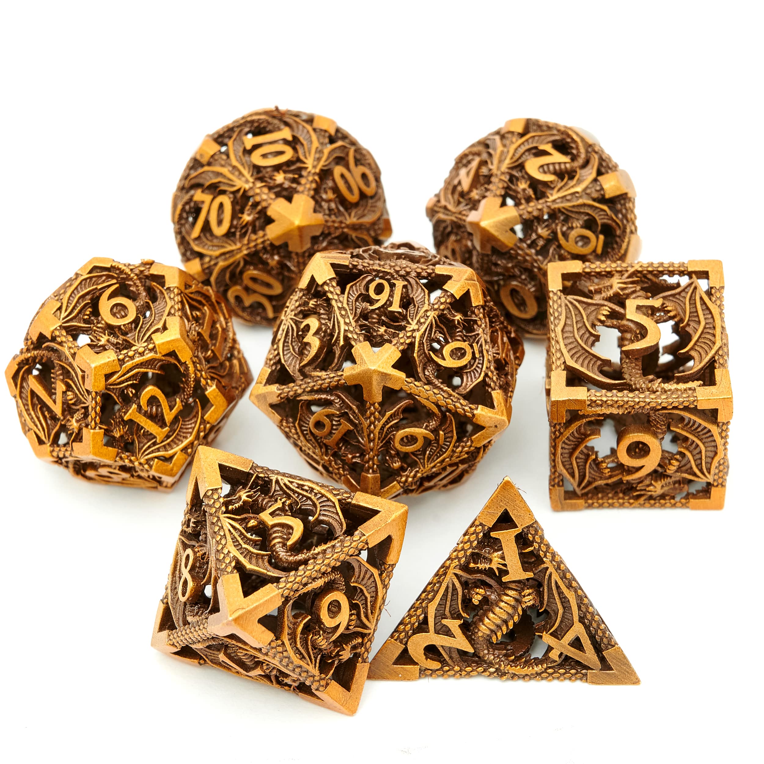 Amazon.co.jp: DND ダイスセット メタルダイス ダンジョンズアンド