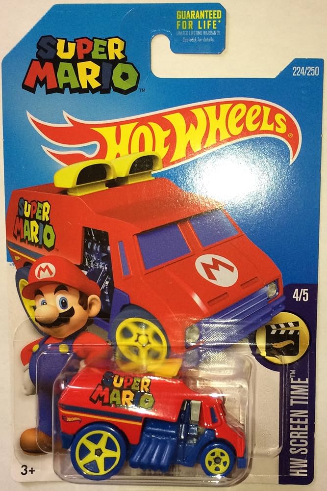 Amazon.com: Hot Wheels, 2016 HW Screen Time, Super Mario Cool-One