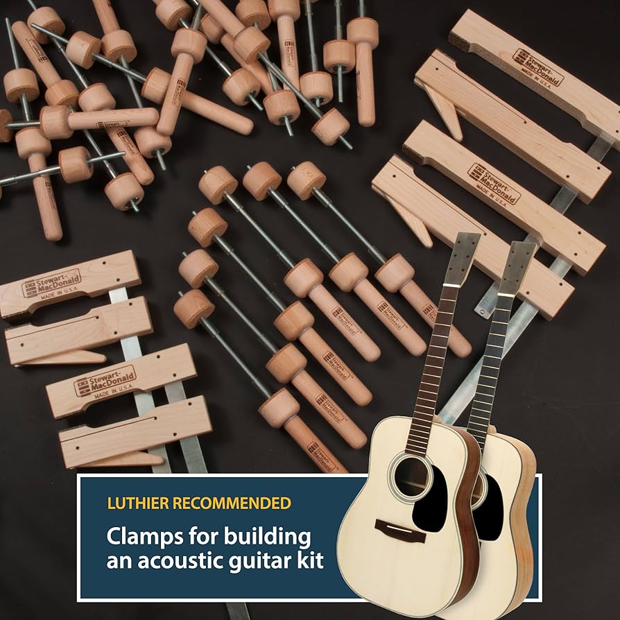 Amazon.com: StewMac Acoustic Guitar Kit Clamp Set : Musical