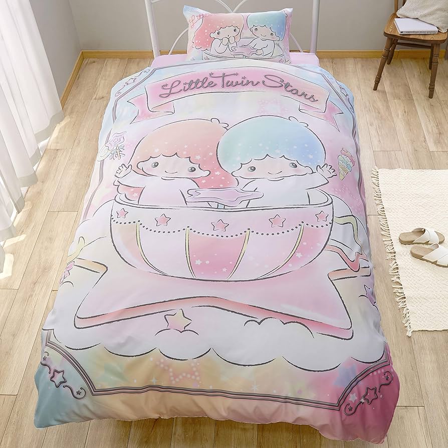Amazon｜サンリオ(SANRIO) キキ&ララ キキララ 布団カバー3点セット