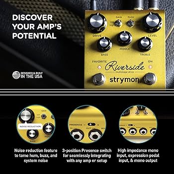 Amazon.com: Strymon Riverside Multistage Drive Guitar Effects