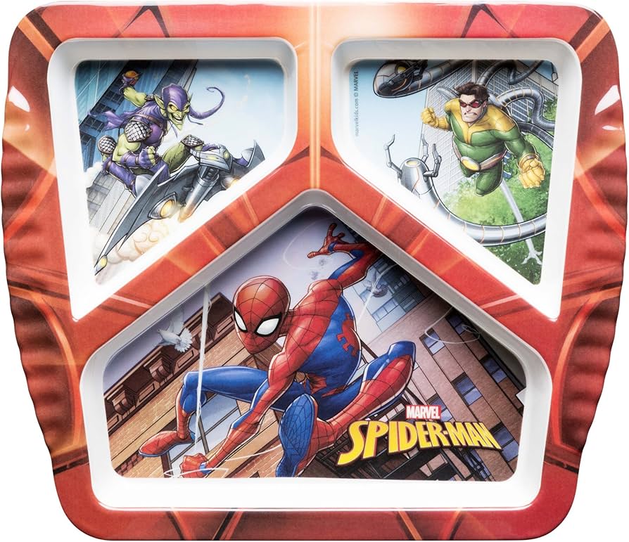 Amazon | zak 子ども用食器 3セクション プレート ディズニー マーベル