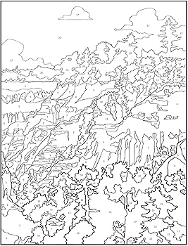 Amazon.com: Creative Haven American Landscapes Color by Number