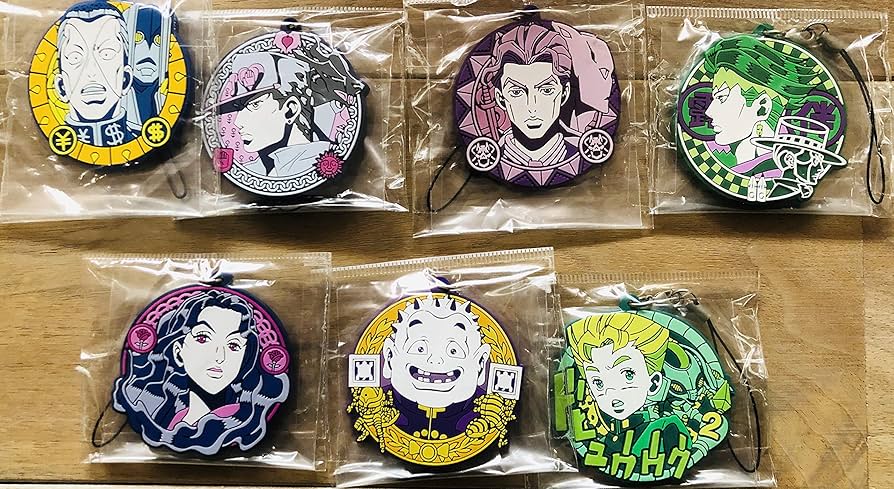 Amazon.co.jp: ジョジョの奇妙な冒険 ラバーストラップ 7種セット (空