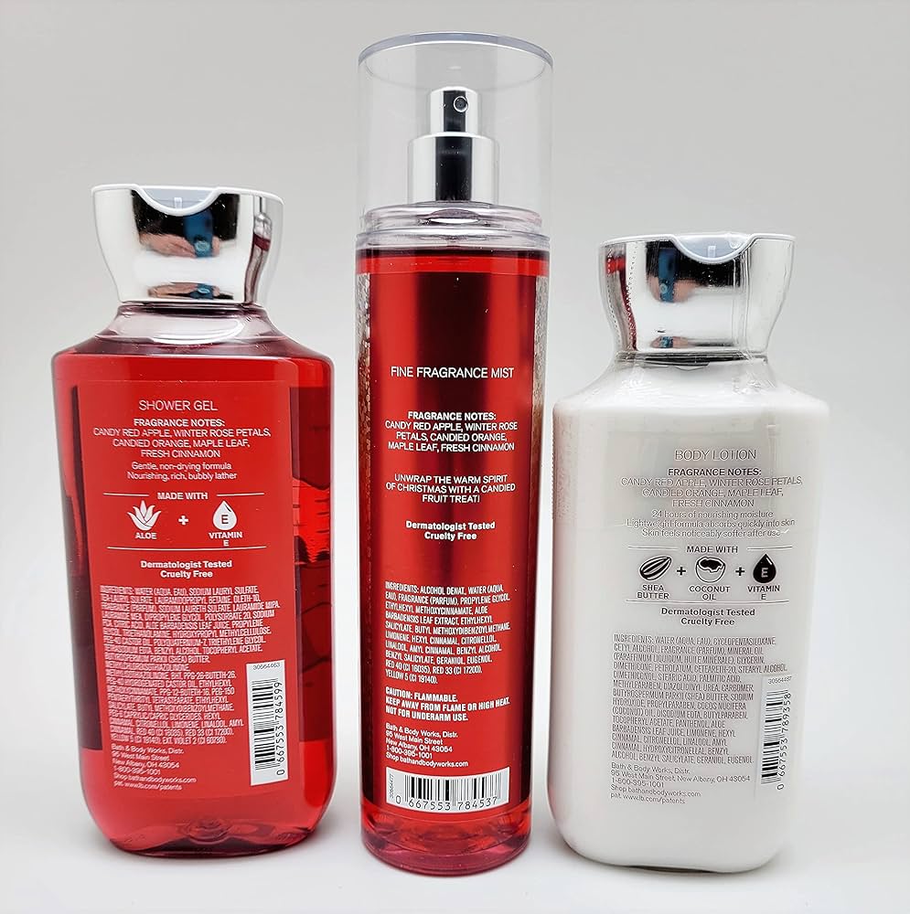 Amazon.com : Generic Bath & Body Works - Winter Candy Apple - 3 pc