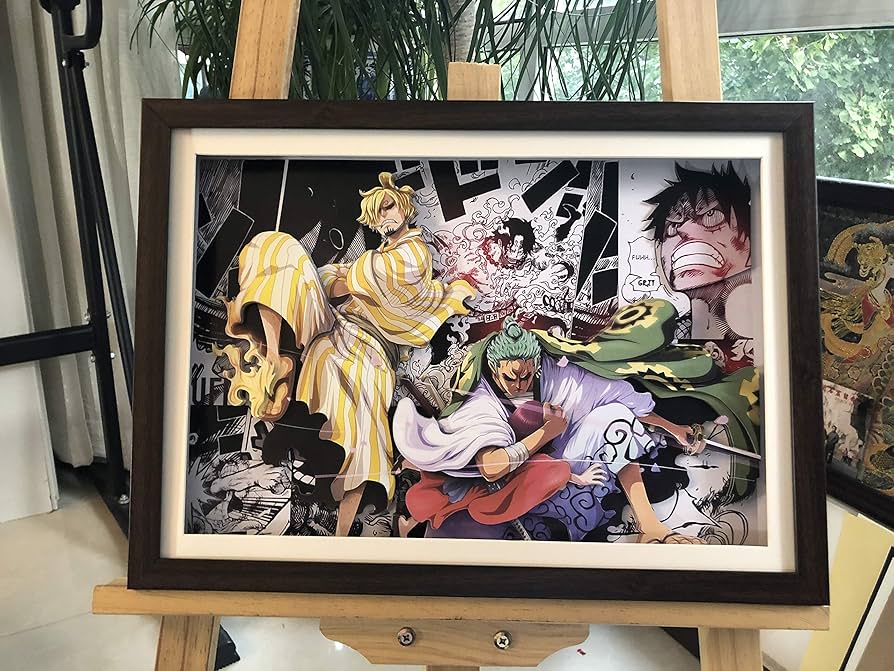Amazon.co.jp: AooCare ONE PIECE ワンピース 画 周辺 グッズ 立体絵