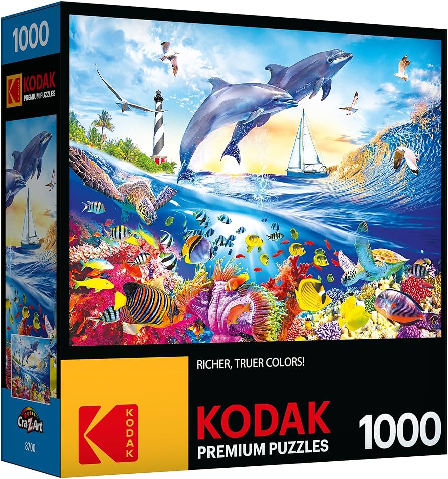 Amazon.com: RoseArt - Kodak Premium - Playful Summer Dolphins