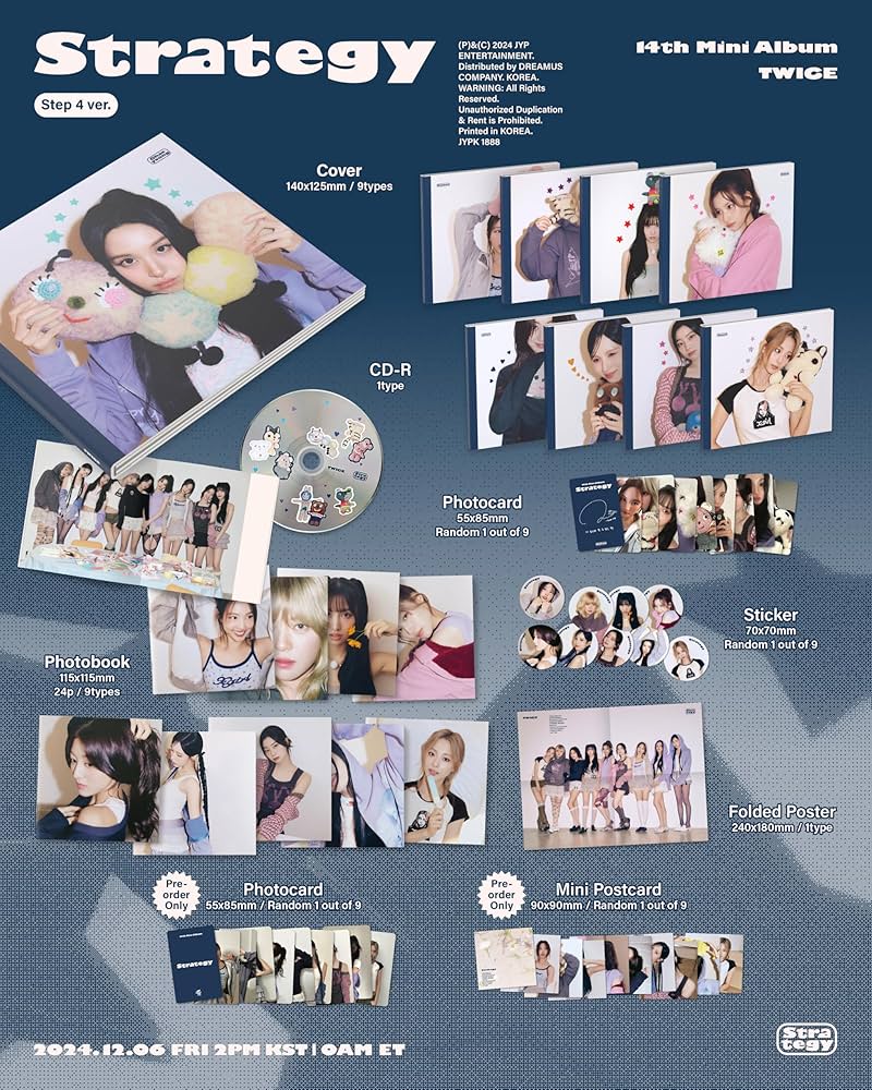 Amazon.com: TWICE STRATEGY 14th Mini Album Step 4 (Digipack) Ver