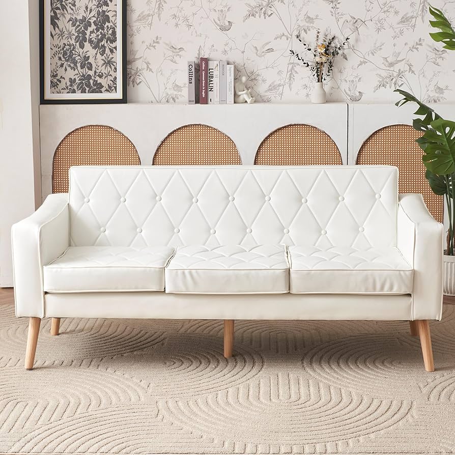 Amazon｜ソファ 3人掛け ソファー PVCレザー カウチソファー 肘掛け