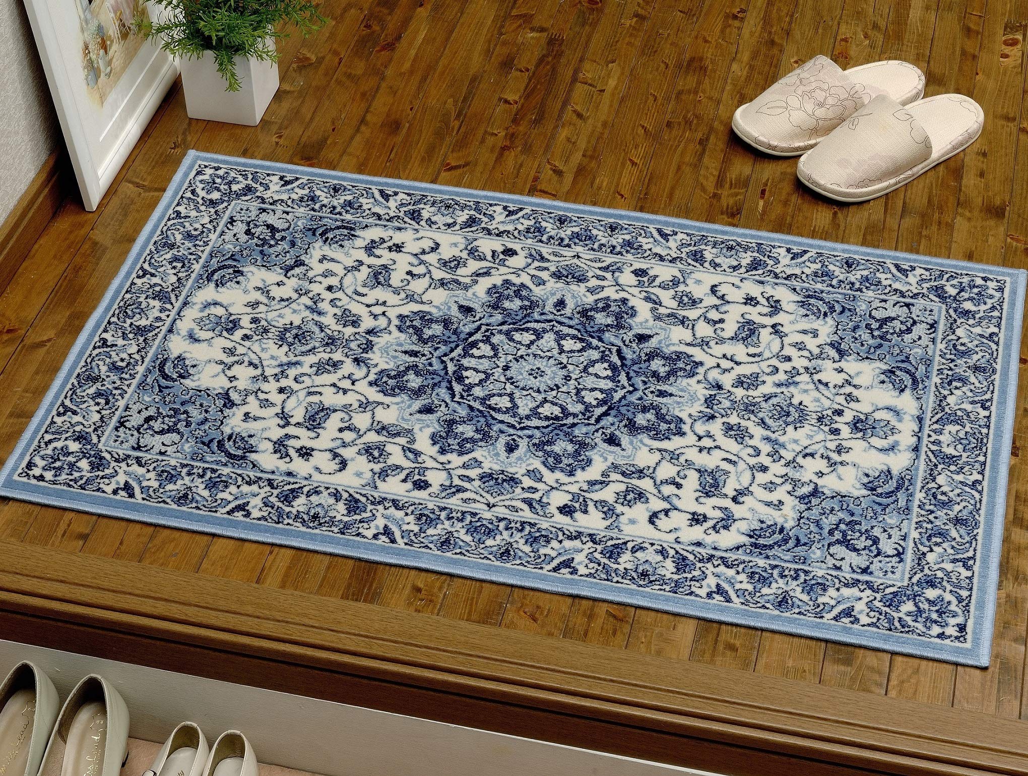 Amazon | 高級モケット織玄関マット ベルギー製玄関マット (シルク