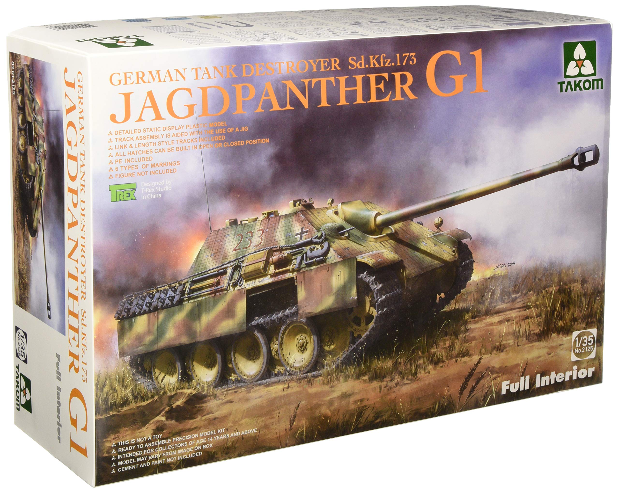 Amazon | タコム 1/35 ドイツ重駆逐戦車 ヤークトパンター G1 Sd.Kfz