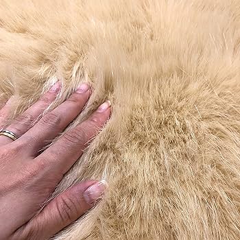 Amazon | ムートンラグ フェイク シープスキン 1.5匹 ムートン