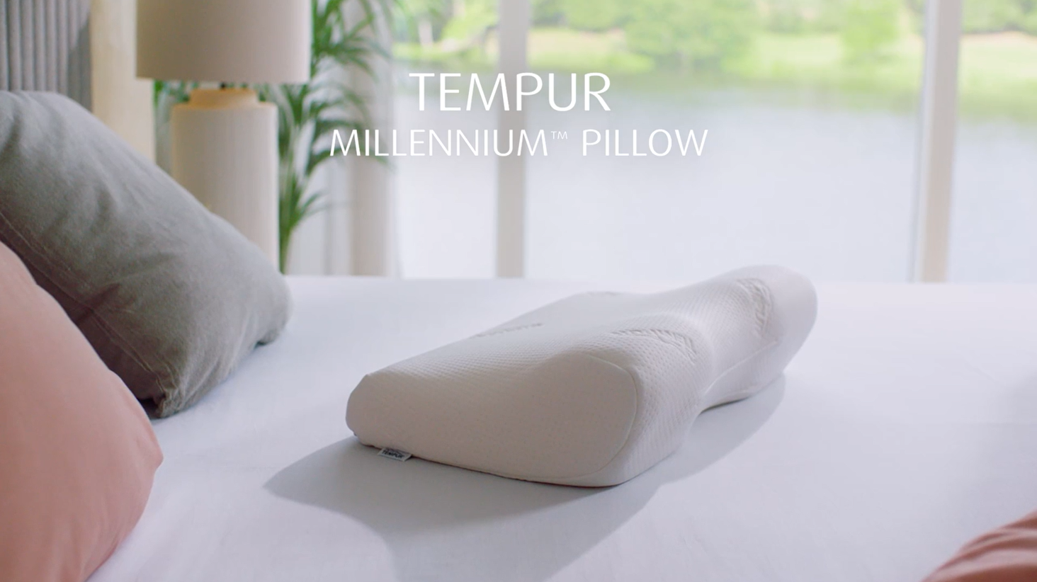 TEMPUR ErgoPlus Memory Foam Pillow Queen M, Ergonomic Neck Support