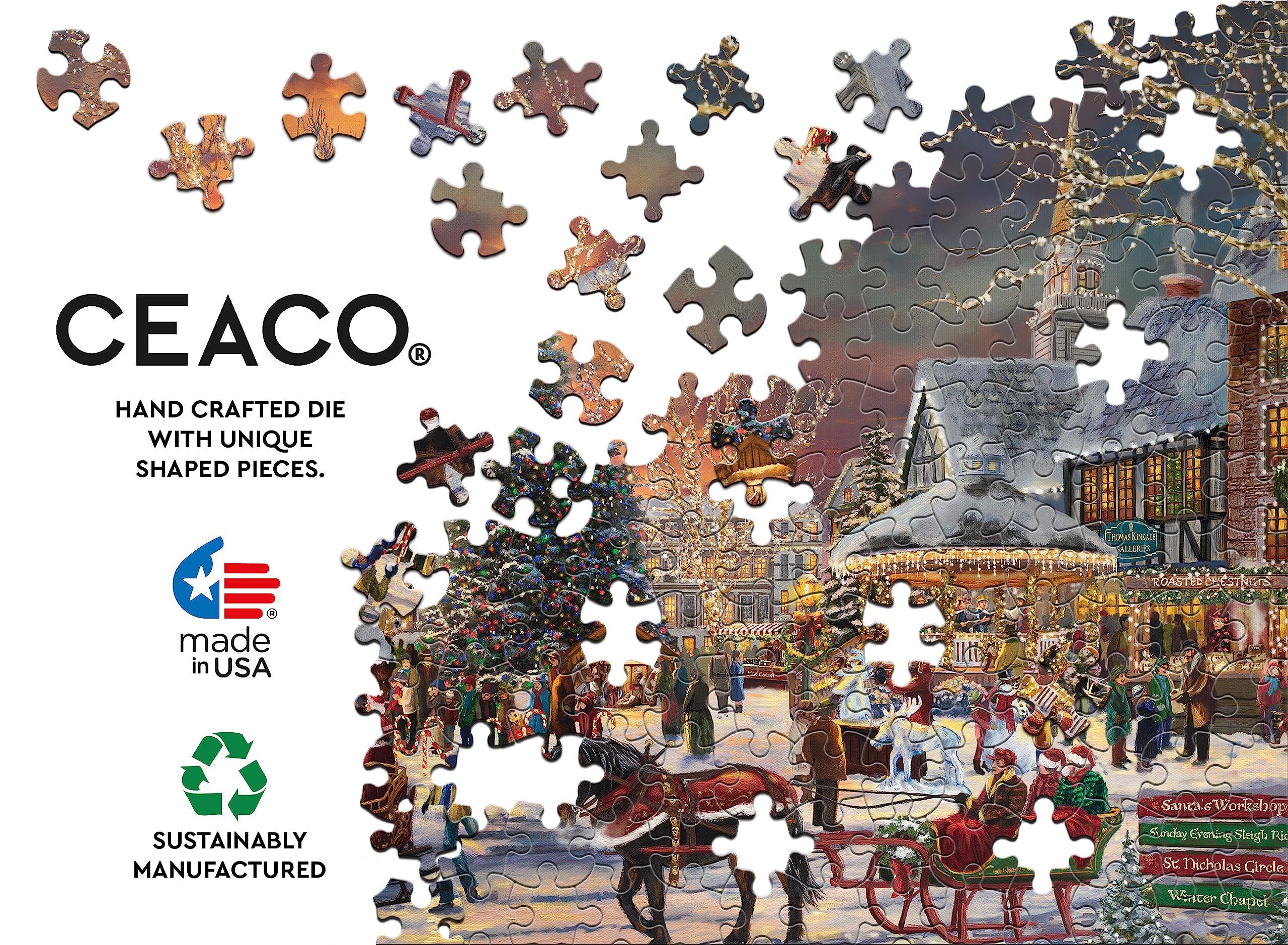 Amazon | Ceaco - トーマス・キンケード - ホリデー - クリスマス