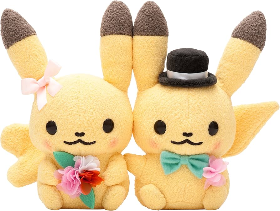 Amazon.co.jp: ポケモンセンターオリジナル ピカチュウペアぬいぐるみ