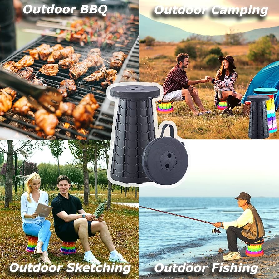 Amazon.com: VSSOLO Upgraded Portable Folding Stool, Camping