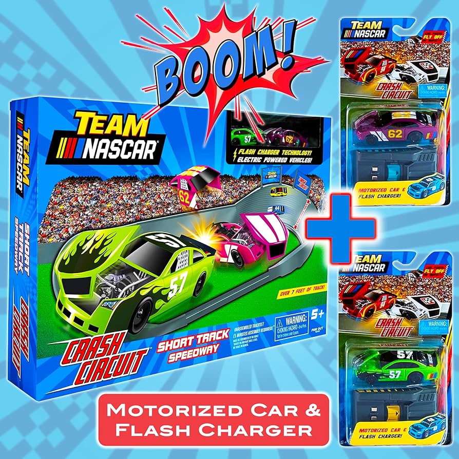 Amazon.co.jp: スロットカーレーストラックセット | NASCAR クラッシュ