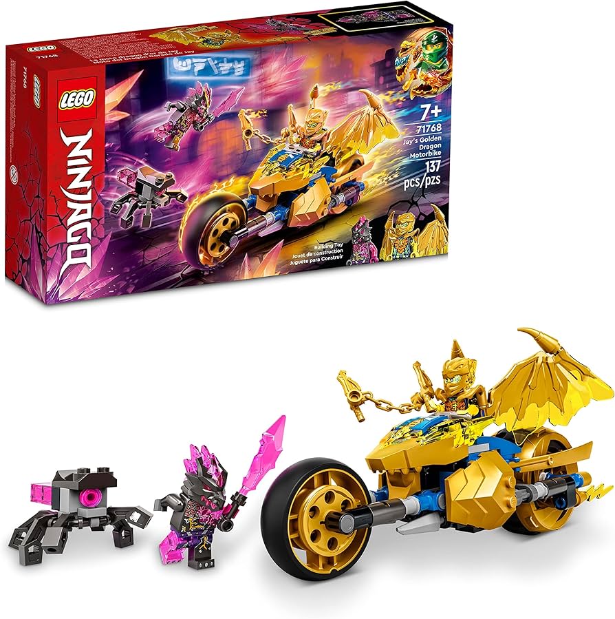 Amazon.com: LEGO NINJAGO Jay's Golden Dragon Set, 71768 Toy