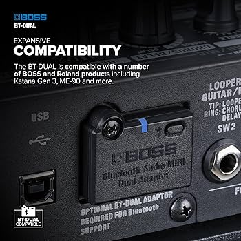 Amazon.com: BOSS BT-DUAL | Bluetooth Audio MIDI Dual Adaptor