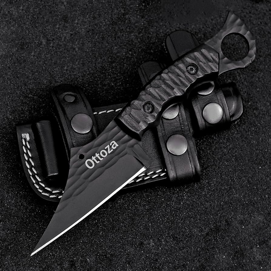 Amazon.com : Ottoza Small Seax Tactical Knife with Fixed Blade