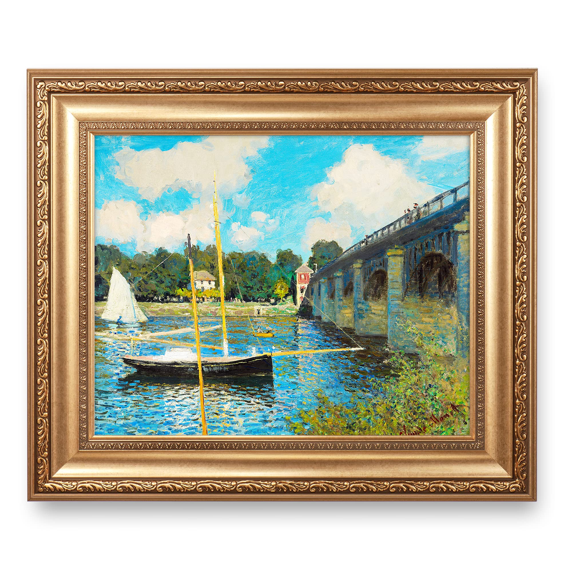 Amazon.co.jp: クロード・モネによるアルジャントゥイユの橋 フレーム