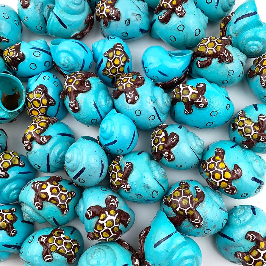 Amazon.co.jp: Worlds 8ピース 塗装済み 3D カメ ヤドカリ 貝殻 航海