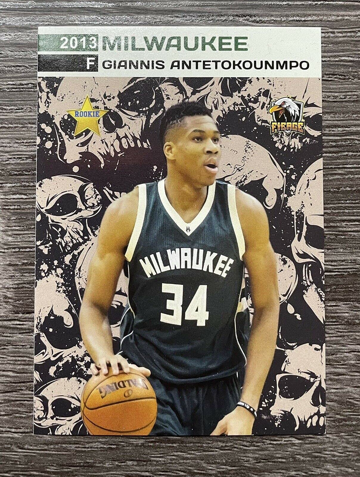 Amazon.com: 2013 Giannis Antetokounmpo RC Rookie Card Fierce Skull