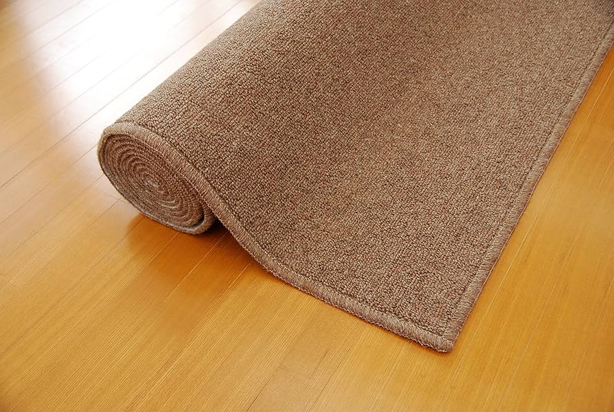 Amazon | 日本製 厚手 6畳サイズ ウールカーペット 「メリノスBR6」防