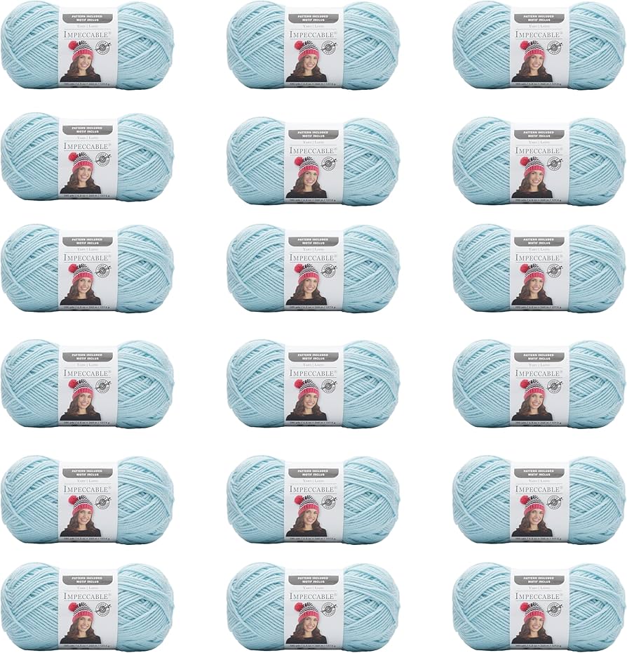 Amazon.com: Loops & Threads Impeccable Solid Yarn - Solid Yarn for