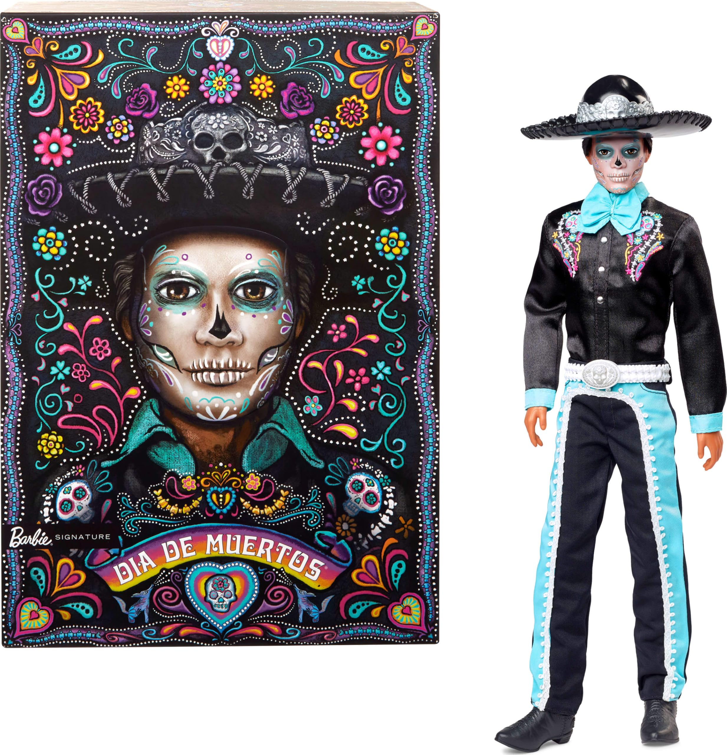 Amazon.com: Barbie Signature Doll, 2024 Día De Muertos Ken
