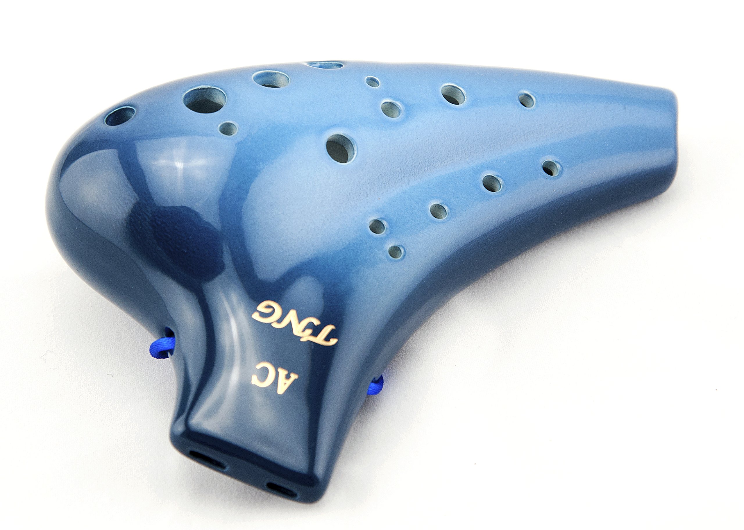 Amazon | TNG オカリナ 楽器 [ ダブル/アルト/ブルー ] 高級 C調 AC