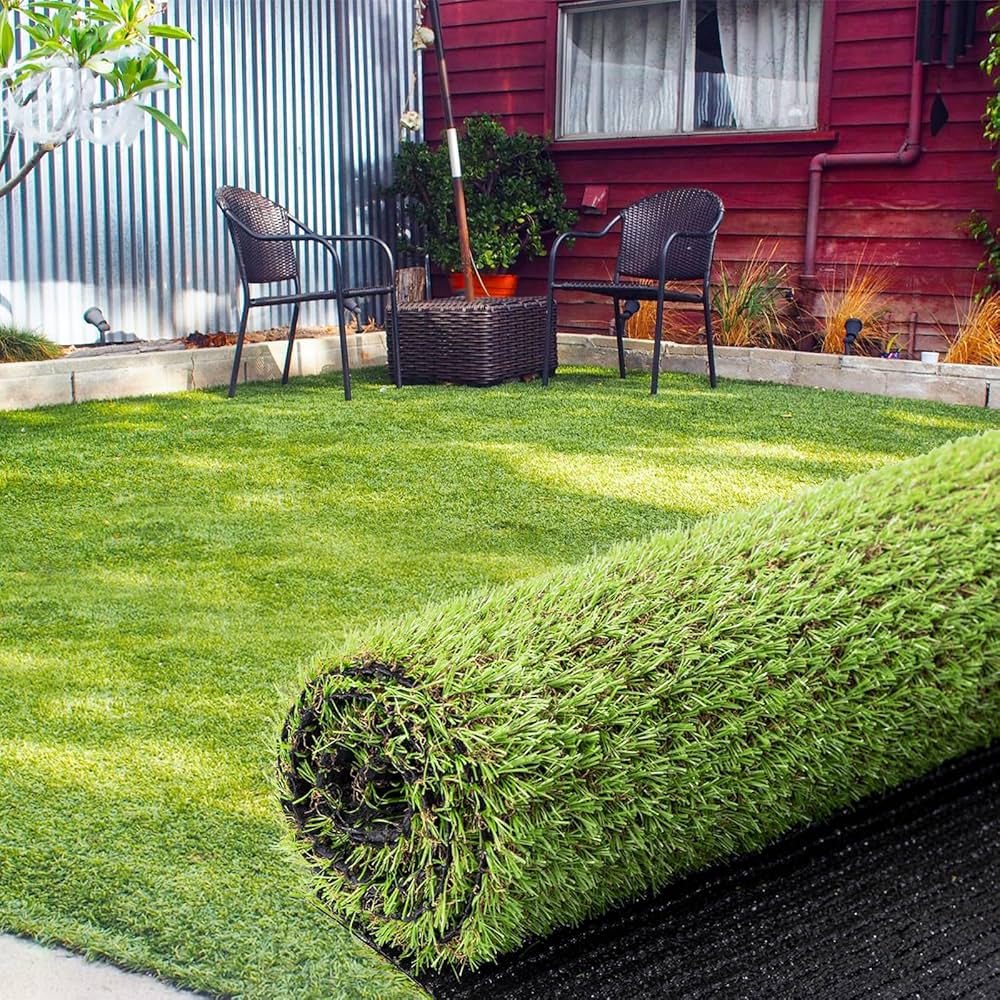 Amazon | 人工芝 ロール 芝丈20mm 1mx10m 透水タイプ 防草シート 芝生