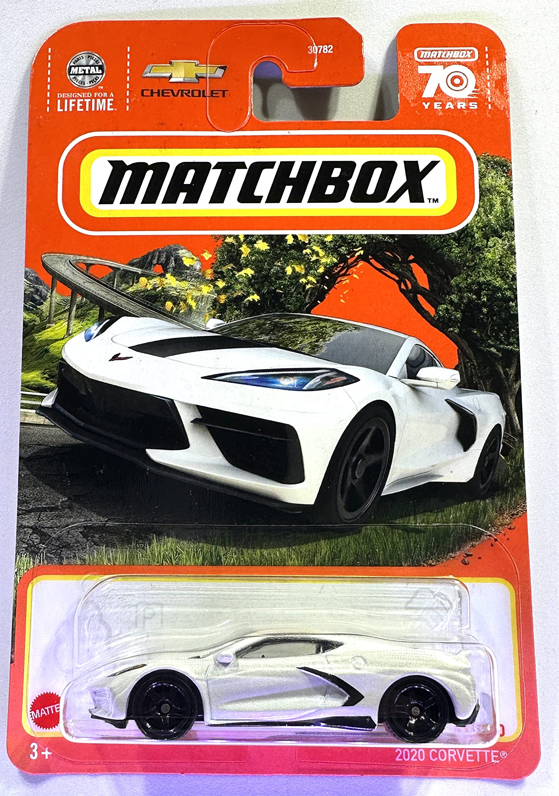 Amazon.co.jp: Matchbox - コルベット - 2020 - ホワイト - マッチ