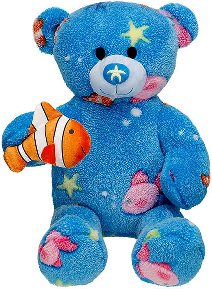 Amazon.com: Build-a-Bear Workshop 16 in. Deep Blue Sea Teddy Bear