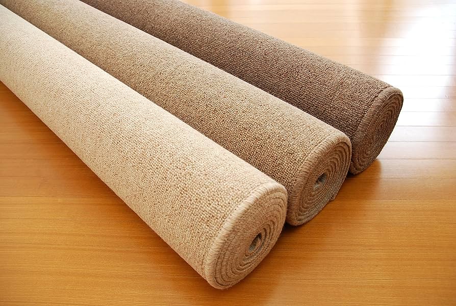 Amazon | 日本製 厚手 6畳サイズ ウールカーペット 「メリノスBR6」防