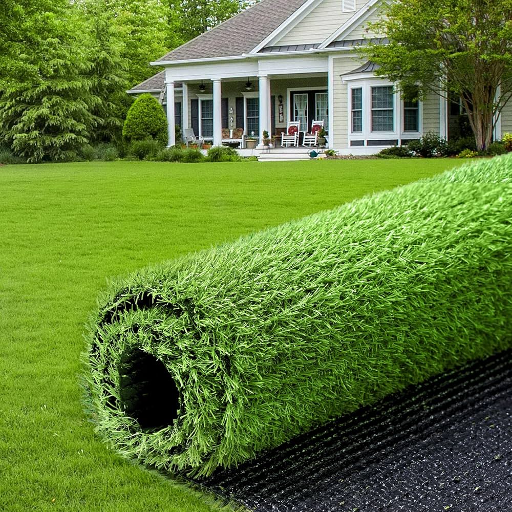 Amazon | 人工芝 1m×10m 芝丈20mm 透水タイプ 防カビ 芝生 ロール 高