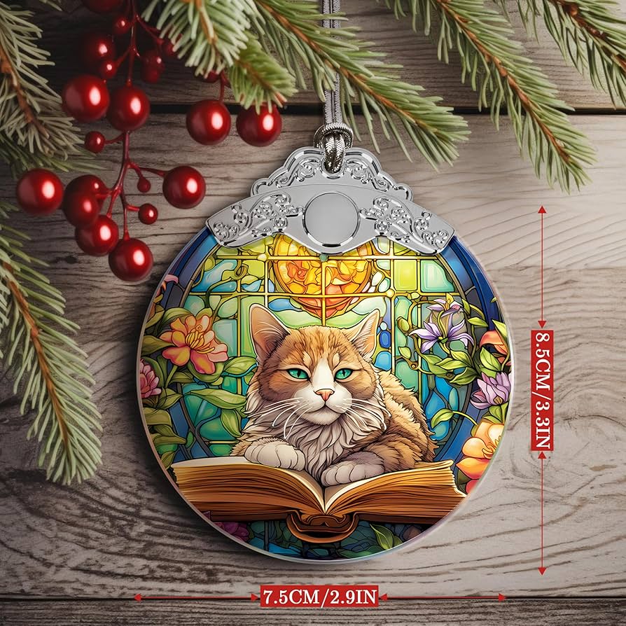 Amazon.com: Touber Cat Ornament, Christmas Ornament, Ornaments for