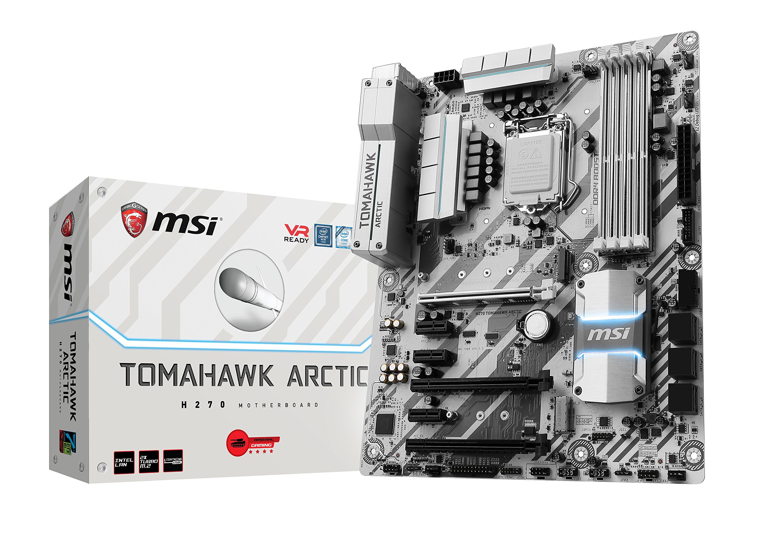Amazon.com: MSI H270 Tomahawk Arctic Motherboards : Electronics