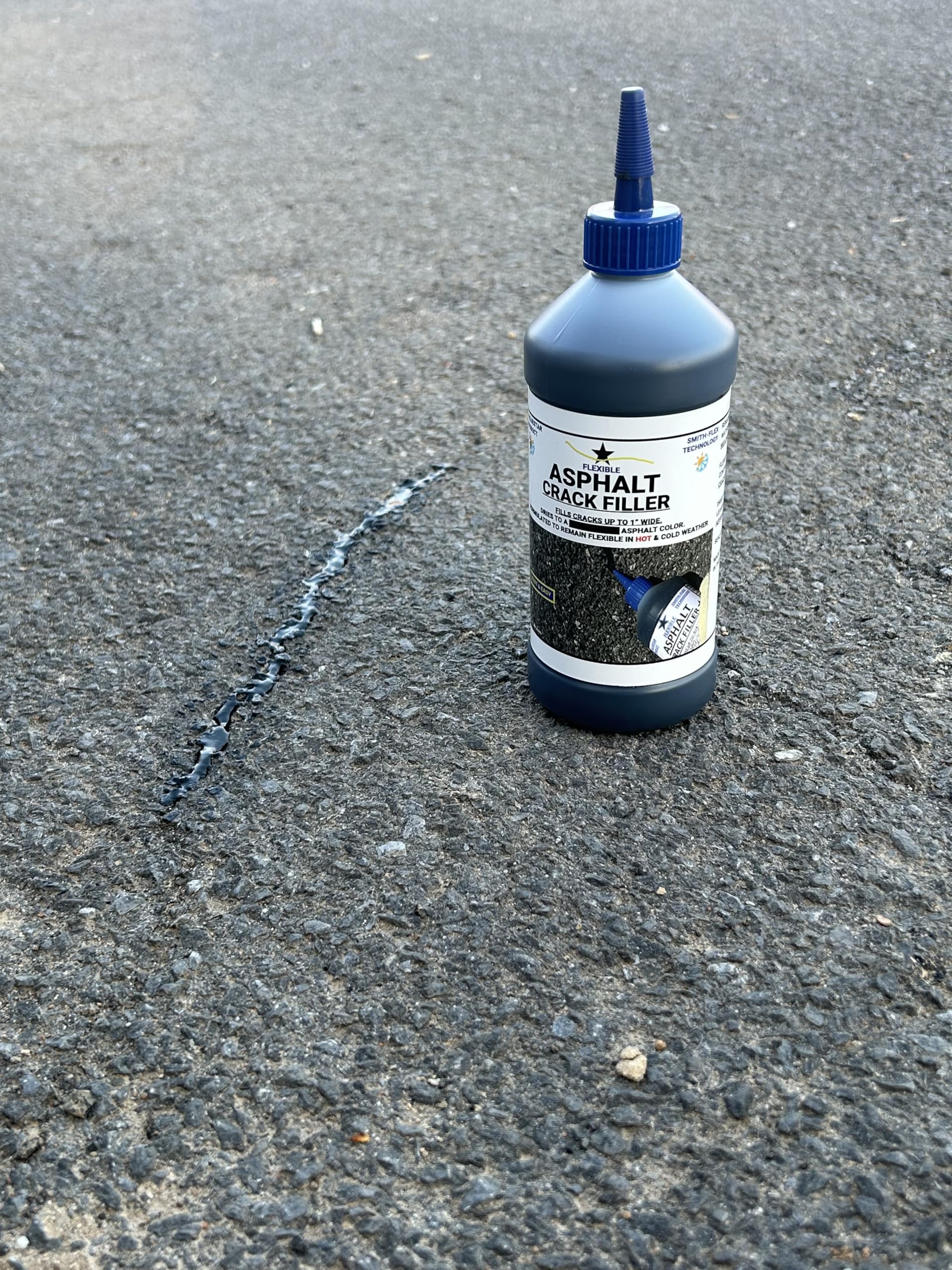 Bluestar Flexible Asphalt Crack Filler, DIY - No Special Tools