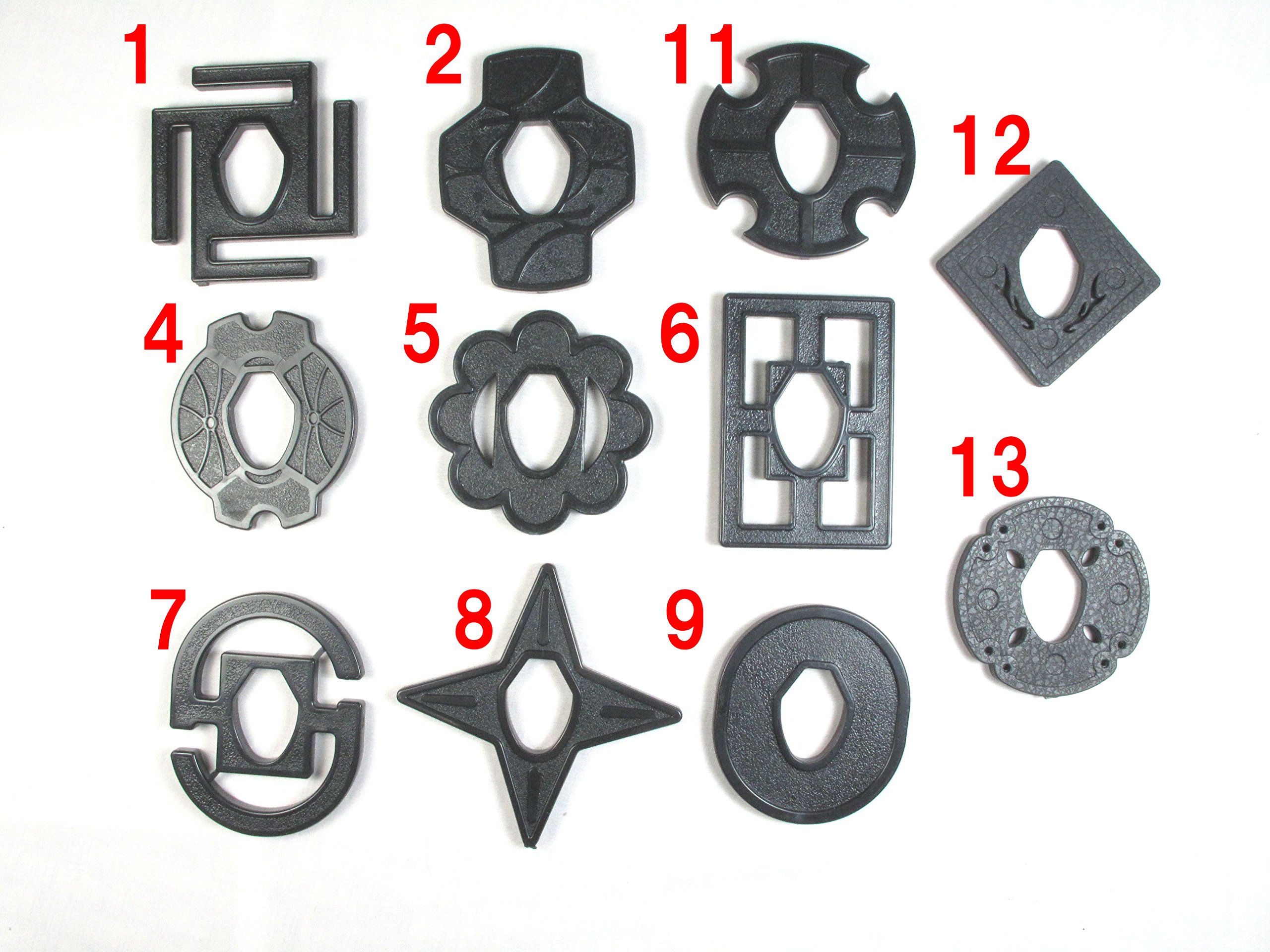 Amazon.co.jp: 【さくら造形】樹脂製 日本刀オプション 鍔 Ver.1 黒