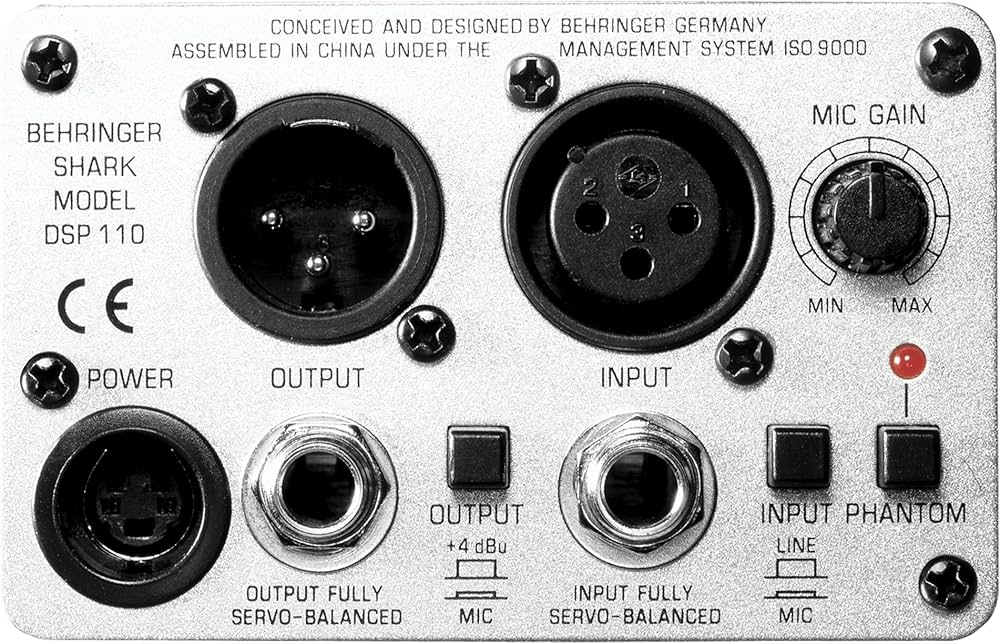 Behringer Shark Dsp110 - Automatic Feedback Destroyer/Mic Preamp