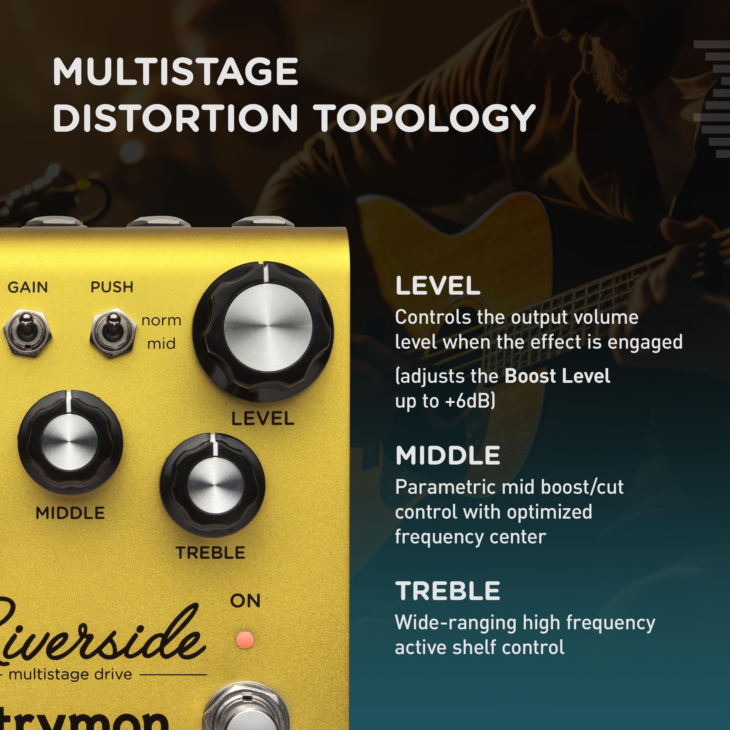 Amazon.com: Strymon Riverside Multistage Drive Guitar Effects
