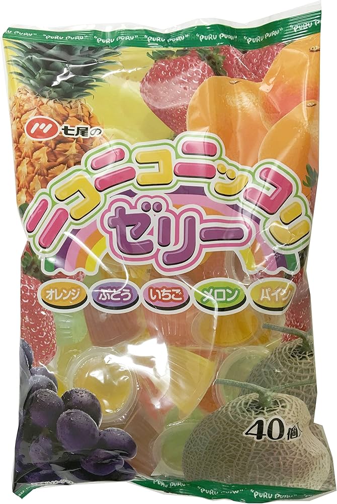Amazon.co.jp: 七尾製菓 ニコニコニッコリゼリー 40個×10袋 : 食品