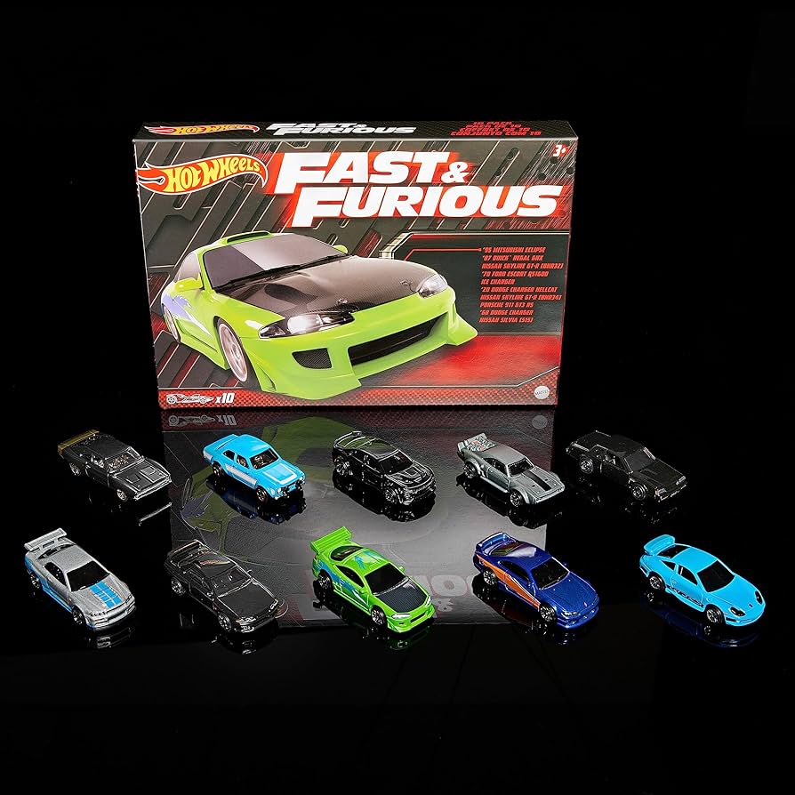 Amazon.com: Hot Wheels Fast & Furious Themed 10 Pack : Toys & Games