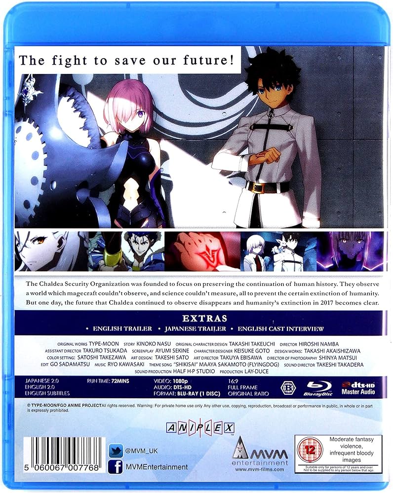 Amazon.com: Fate Grand Order: First Order [Blu-ray] [2018