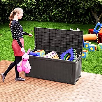 Amazon | Alebert｢アレベルト｣ 物置 屋外収納 378L大容量 防水