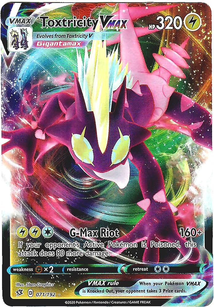 Amazon.co.jp: Toxtricity Vmax 071/192 - ウルトラレア - ポケモン