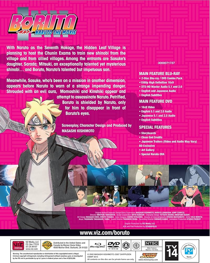 Amazon.com: Boruto - Naruto the Movie (BD/DVD) combo pack [Blu-ray
